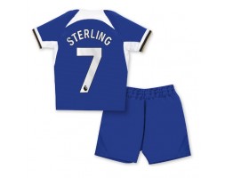 Chelsea Raheem Sterling #7 Koszulka Podstawowych Dziecięca 2023-24 Krótki Rękaw (+ Krótkie spodenki)